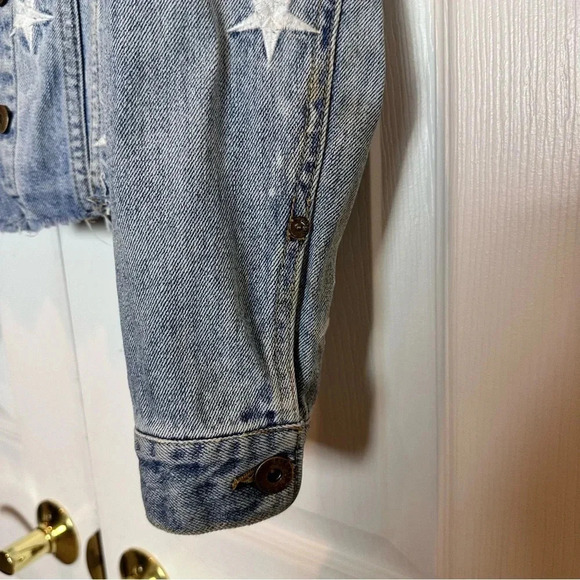 PISTOLA‎ BRANDO STAR EMBROIDERY DENIM JACKET - ZODIAC XS - Picture 8 of 16
